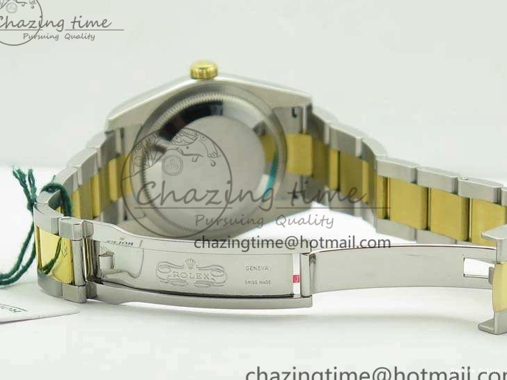 0404 Reliable Datejust 116234 36mm DJF 1:1 Best Edition Black Com Diam Dial On SS YG Oyster Bracelet SA3135 V 3487